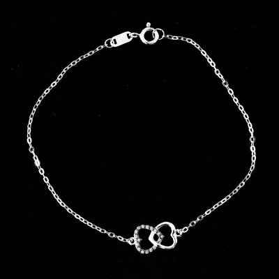 Pulseira de Prata 925 Amor Eterno 14/20cm