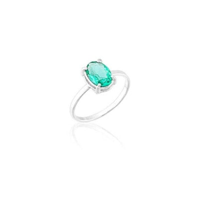 Anel de Falange Oval Turmalina Paraiba