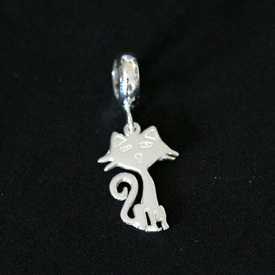 Pingente Prata 925 Gatinho para Pulseira Momentos de Vida