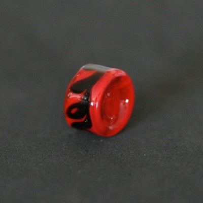 Pingente Pandora Entremeio Murano Redondo Vermelho e Preto para Pulseira Momentos de Vida